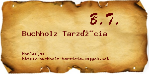 Buchholz Tarzícia névjegykártya